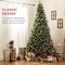 Best Choice Products Pre-Decorated Holiday Christmas Pine Tree w/ Branch Tips, Partially Flocked, Metal Base